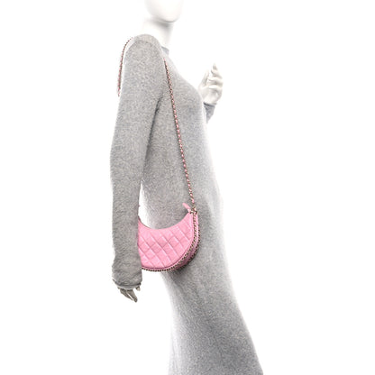 Chanel Lambskin Quilted Small Hobo Bag Pink 2 of 11