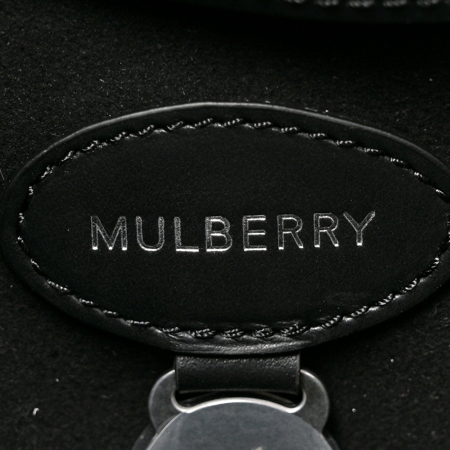 Mulberry Smooth Calfskin Shearling Bayswater Black 6 of 9