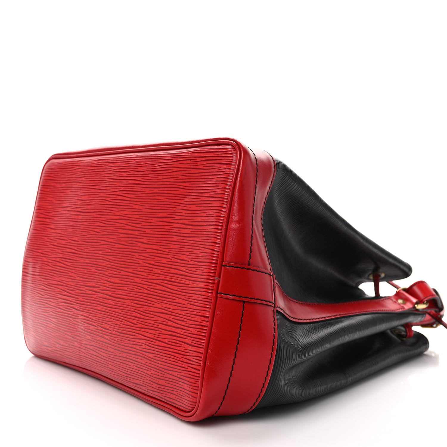 Louis Vuitton Epi Bi-Color Noe Castillan Red Black 8 of 10