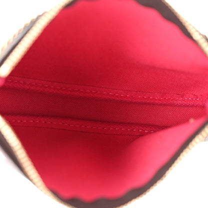 Louis Vuitton Monogram 2019 Christmas Animation Mini Courchevel Pochette Accessories Fuchsia 5 of 8