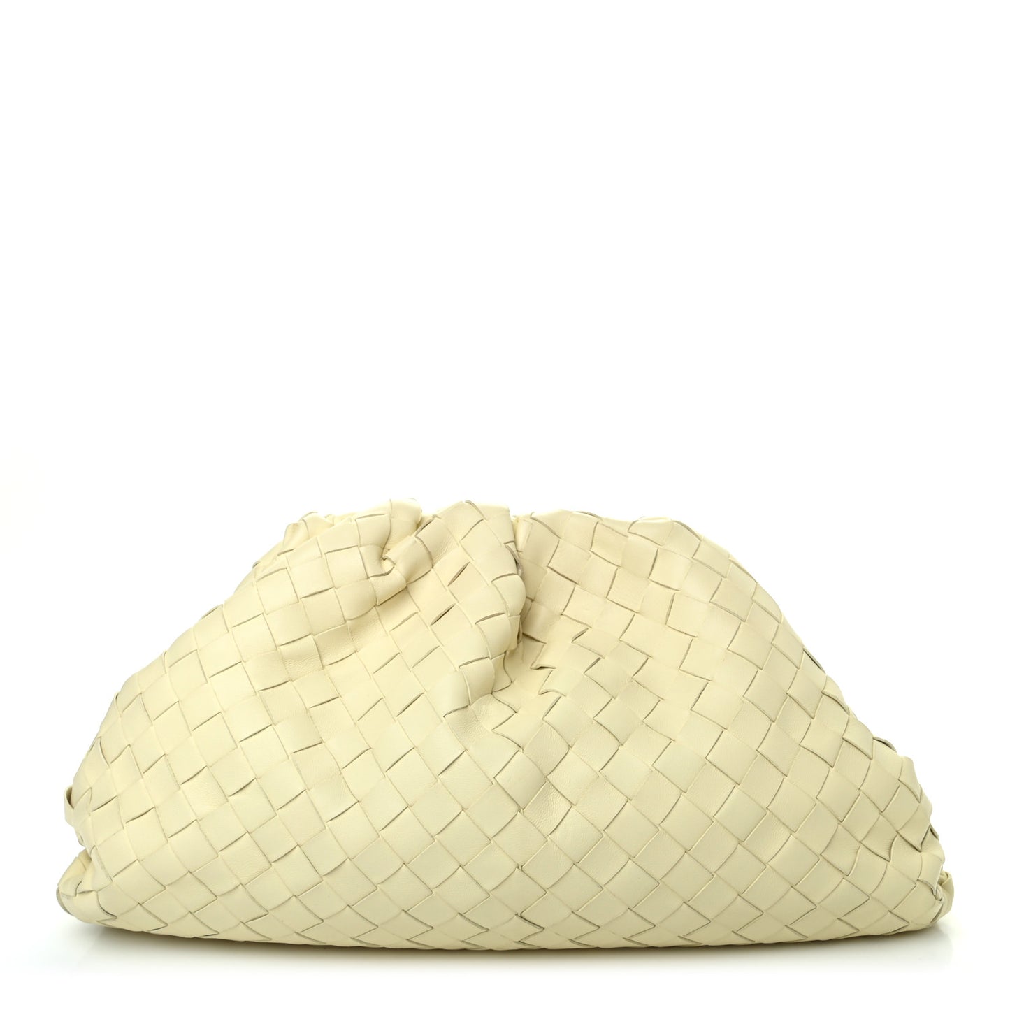 Nappa Maxi Intrecciato The Pouch Oversized Clutch Ice Cream