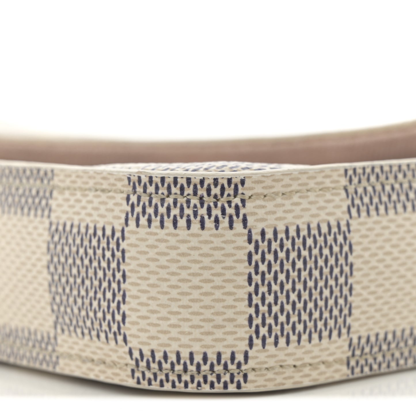 Damier Azur Pochette Felicie Chain Wallet Rose Ballerine