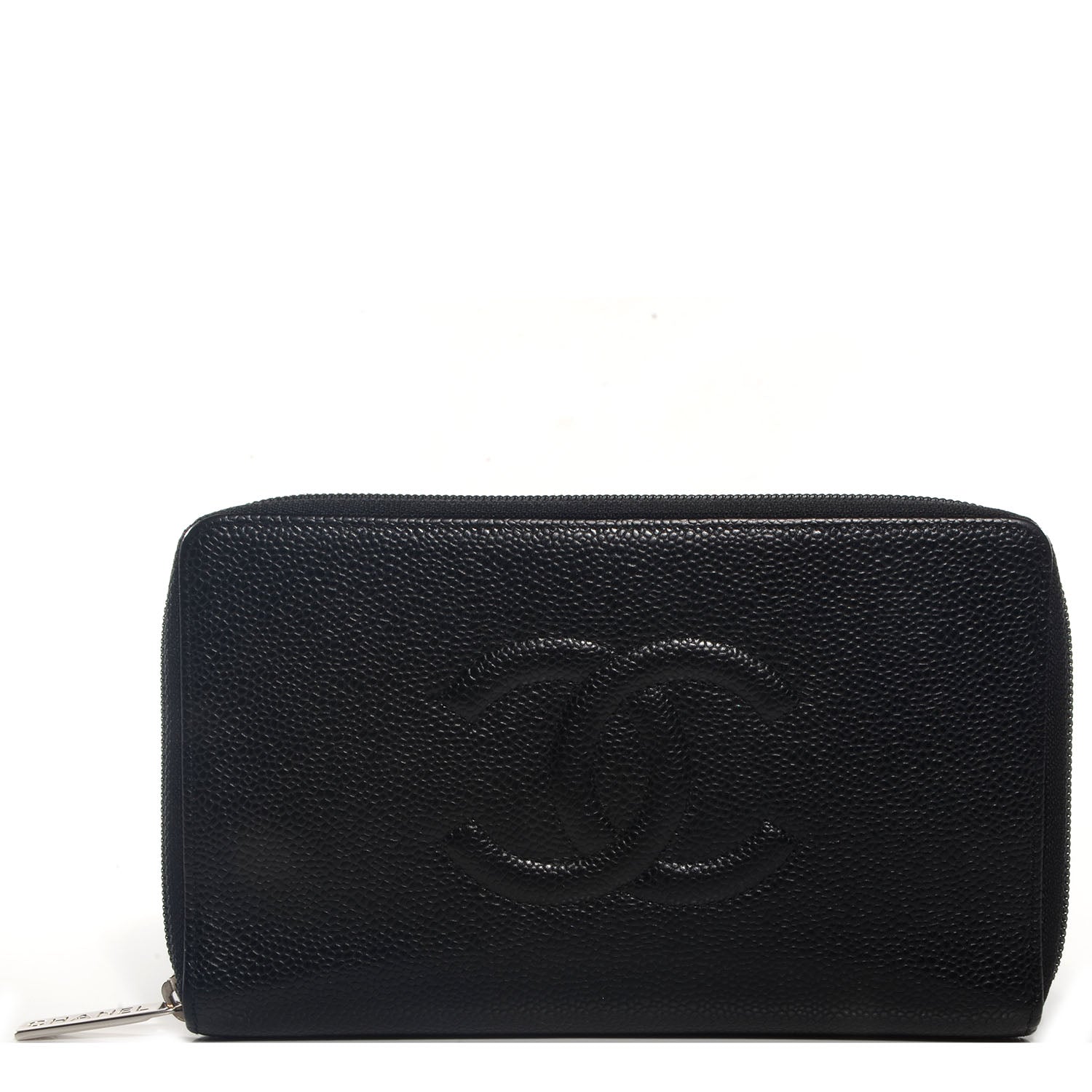Chanel Caviar Timeless Travel Zip Wallet Black 1 of 8