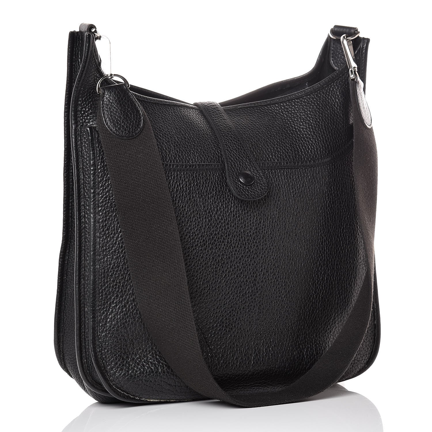 Hermes Taurillon Clemence Evelyne II GM Black 3 of 16