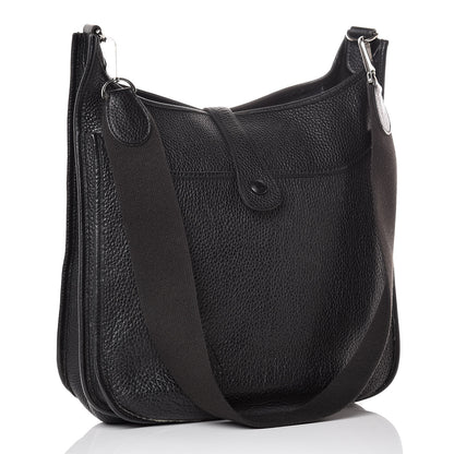 Hermes Taurillon Clemence Evelyne II GM Black 3 of 16