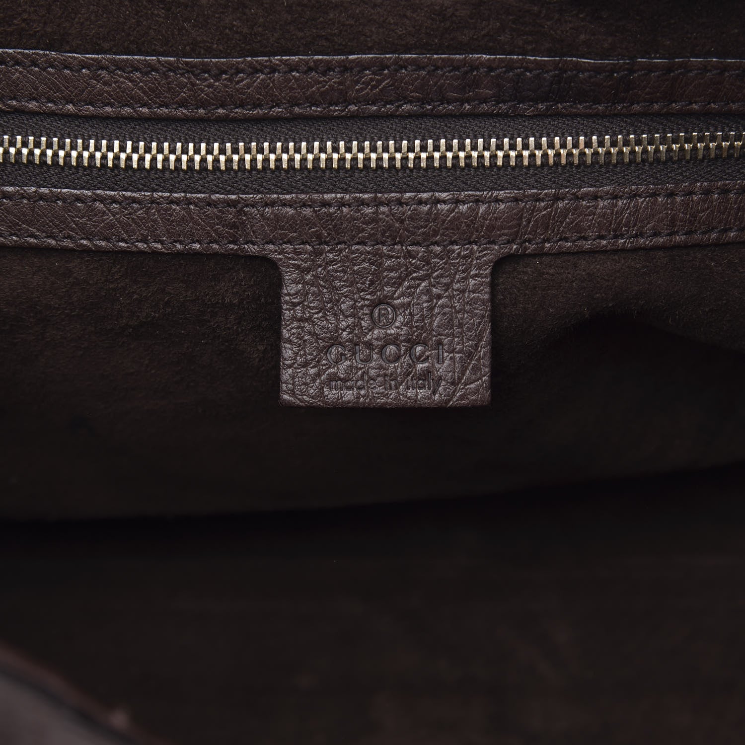 Gucci Ostrich Large Bardot Shoulder Bag Brown 6 of 12