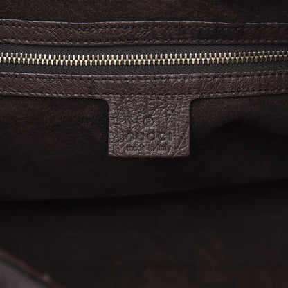 Gucci Ostrich Large Bardot Shoulder Bag Brown 6 of 12