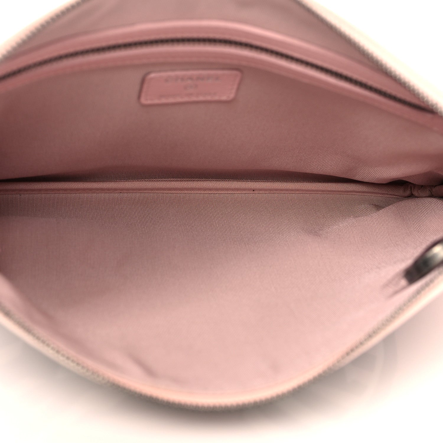 Chanel Canvas La Pausa Cosmetic Case Light Pink 5 of 10