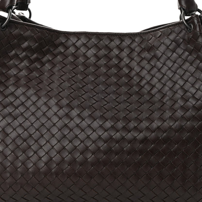 Bottega Veneta Nappa Intrecciato Parachute Bag Ebano 7 of 9