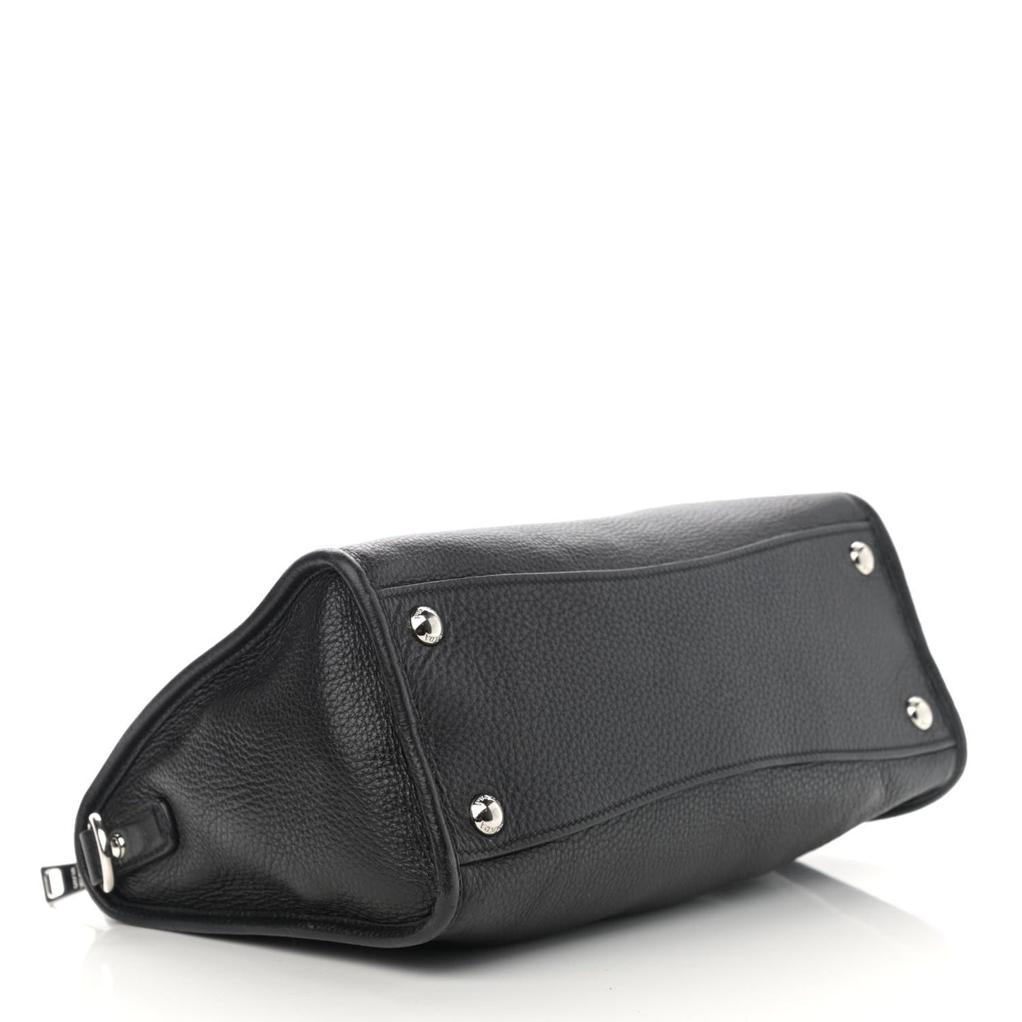 Vitello Daino Shopping Satchel Black