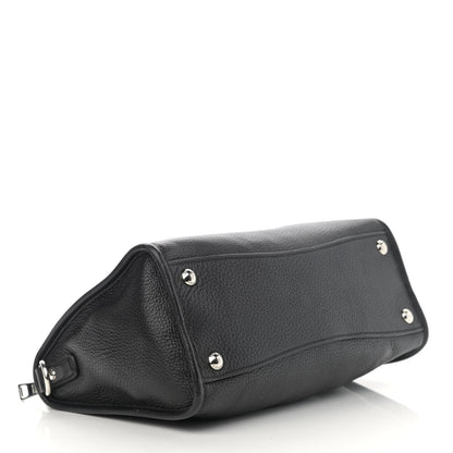 Prada Vitello Daino Shopping Satchel Black 4 of 12