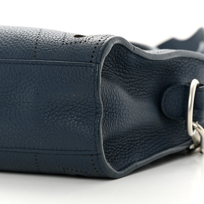 Balenciaga Veau Grana Perforated Blackout Hardware Nano City Bleu Profond 10 of 15
