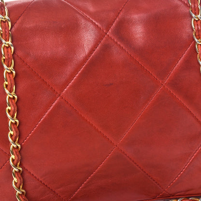 Chanel Lambskin Quilted Small Single Flap Red 9 of 9