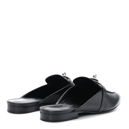 Hermes Goatskin Oz Mules 40 Black 4 of 9