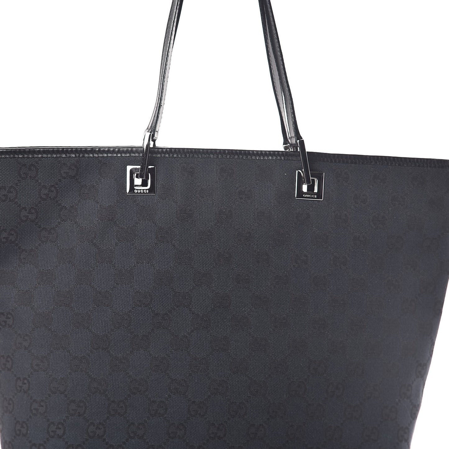 Monogram Large Bucket Tote Black