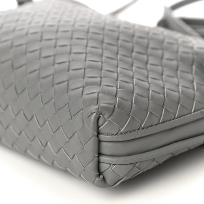 Bottega Veneta Nappa Intrecciato Nodini Crossbody Messenger Light Grey 8 of 13