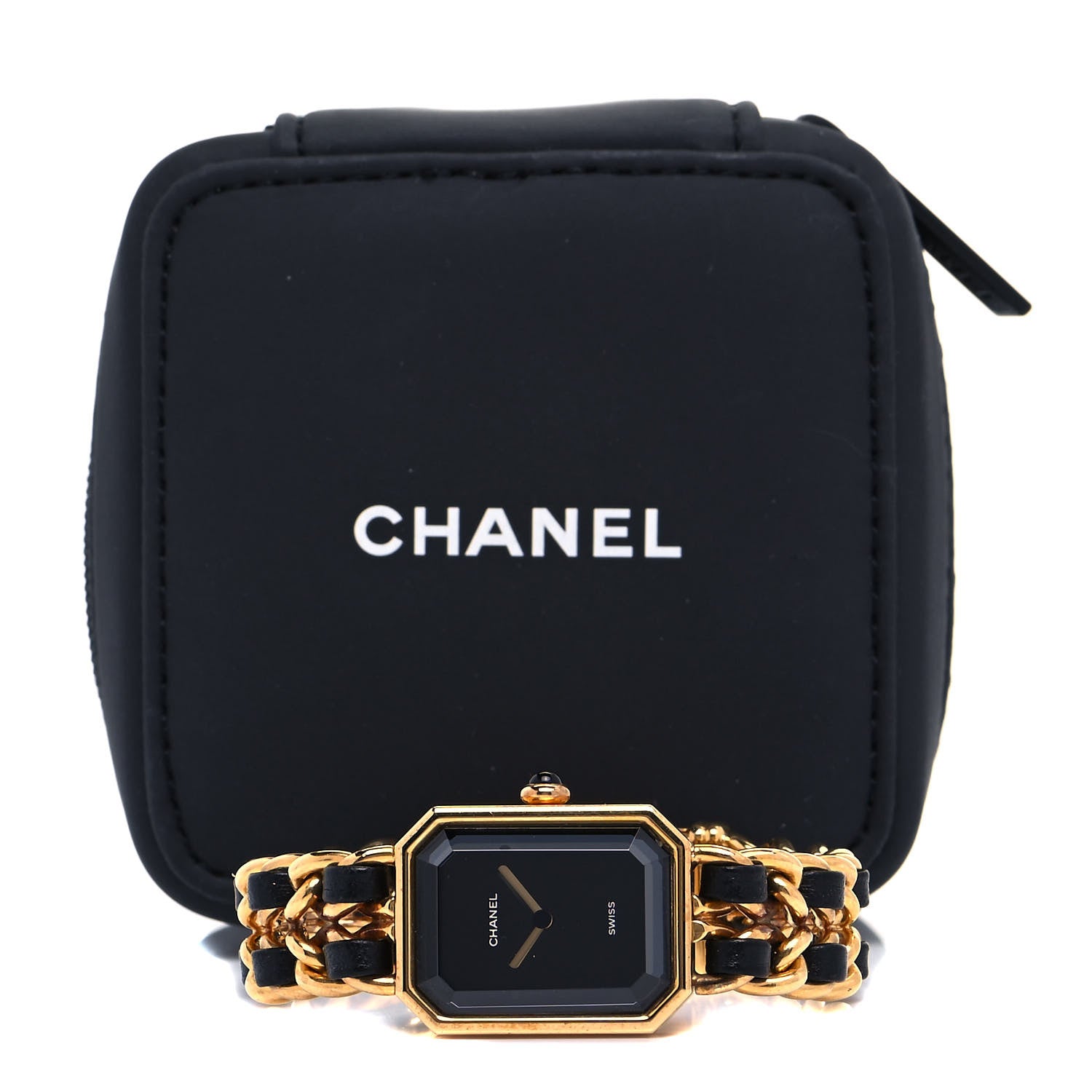 Chanel Stainless Steel Lambskin 20mm Chain Premiere Quartz Watch Gold M 5 of 5