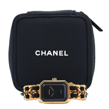 Chanel Stainless Steel Lambskin 20mm Chain Premiere Quartz Watch Gold M 5 of 5