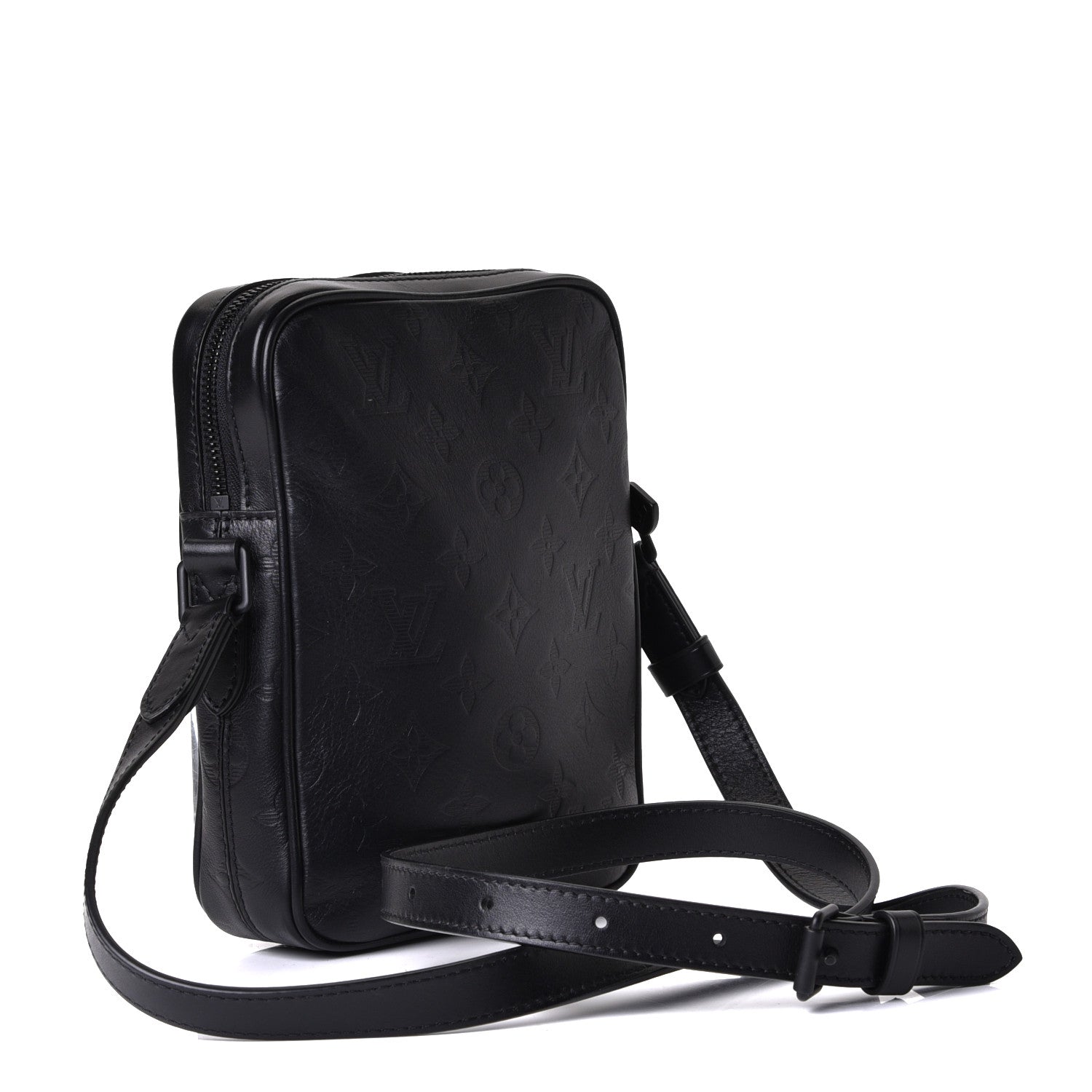 Louis Vuitton Calfskin Monogram Shadow Danube PM Black 2 of 6