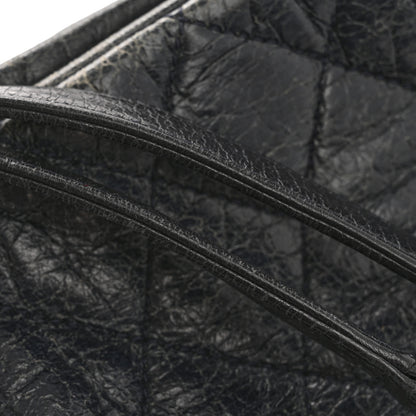 Chanel Glazed Calfskin Quilted Tote Navy 14 of 15