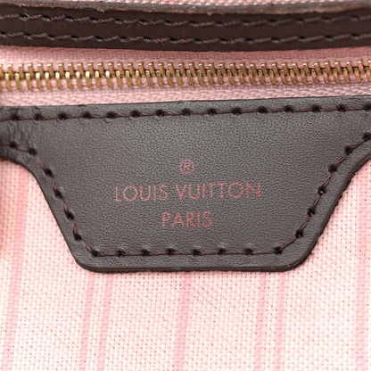 Louis Vuitton Damier Ebene Neo Neverfull MM Rose Ballerine 7 of 14