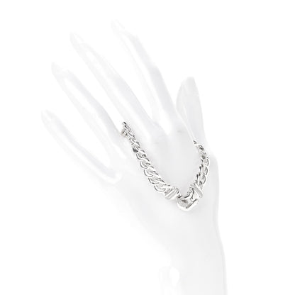 David Yurman Sterling Silver Diamond 12mm Curb Link Buckle Bracelet 2 of 4