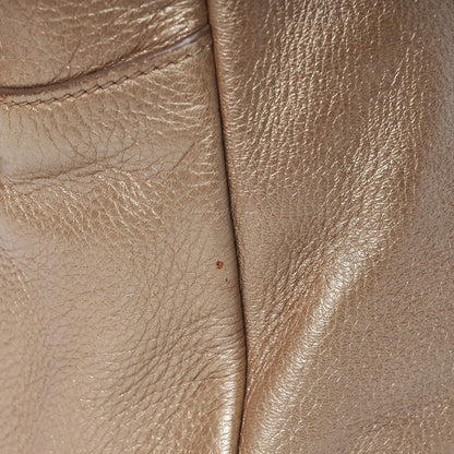 Prada Metallic Vitello Daino Bauletto Gold 15 of 17