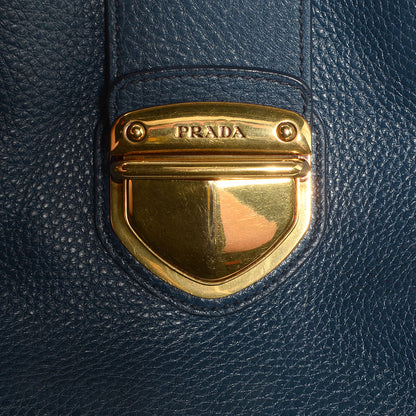 Prada Vitello Daino Handbag Bleuette 10 of 12