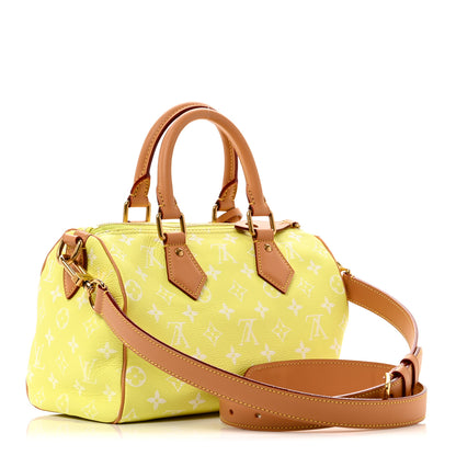 Louis Vuitton Calfskin Monogram Speedy P9 Bandouliere 25 Lemonade Yellow 3 of 10
