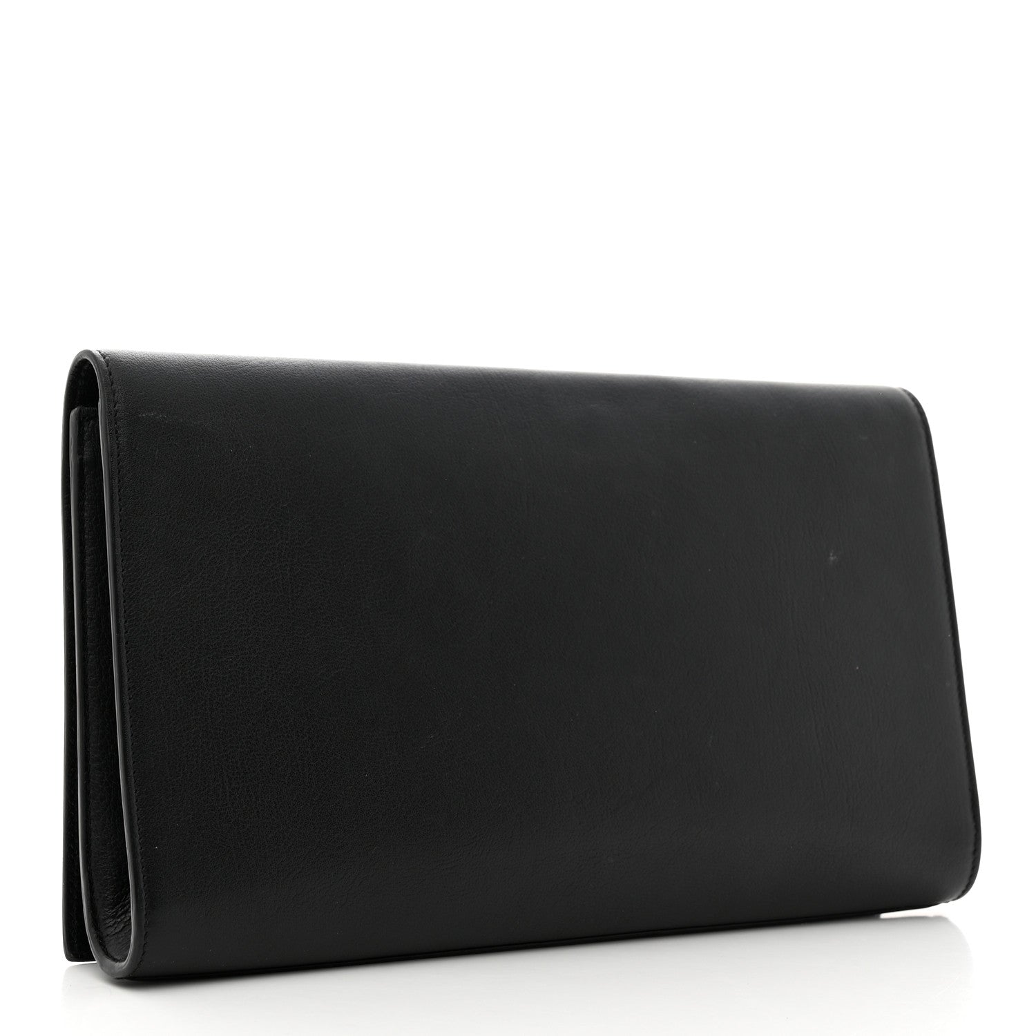 Saint Laurent Calfskin Monogram Large Belle De Jour Clutch Black 3 of 7