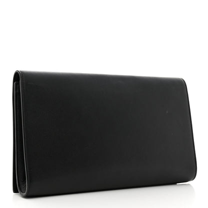 Saint Laurent Calfskin Monogram Large Belle De Jour Clutch Black 3 of 7
