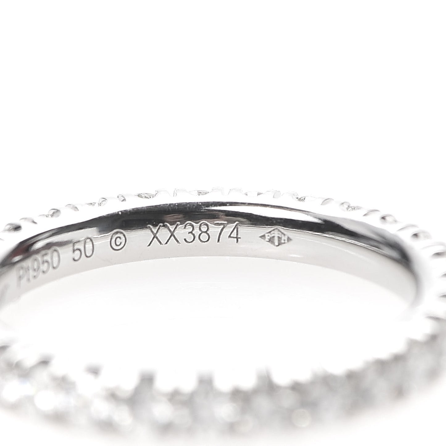 Platinum Diamond 2.6mm Etincelle de Wedding Band Ring 50 5.25