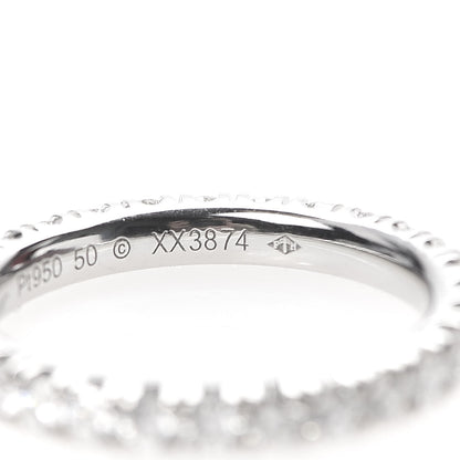 Cartier Platinum Diamond 2.6mm Etincelle de Wedding Band Ring 50 5.25 5 of 6