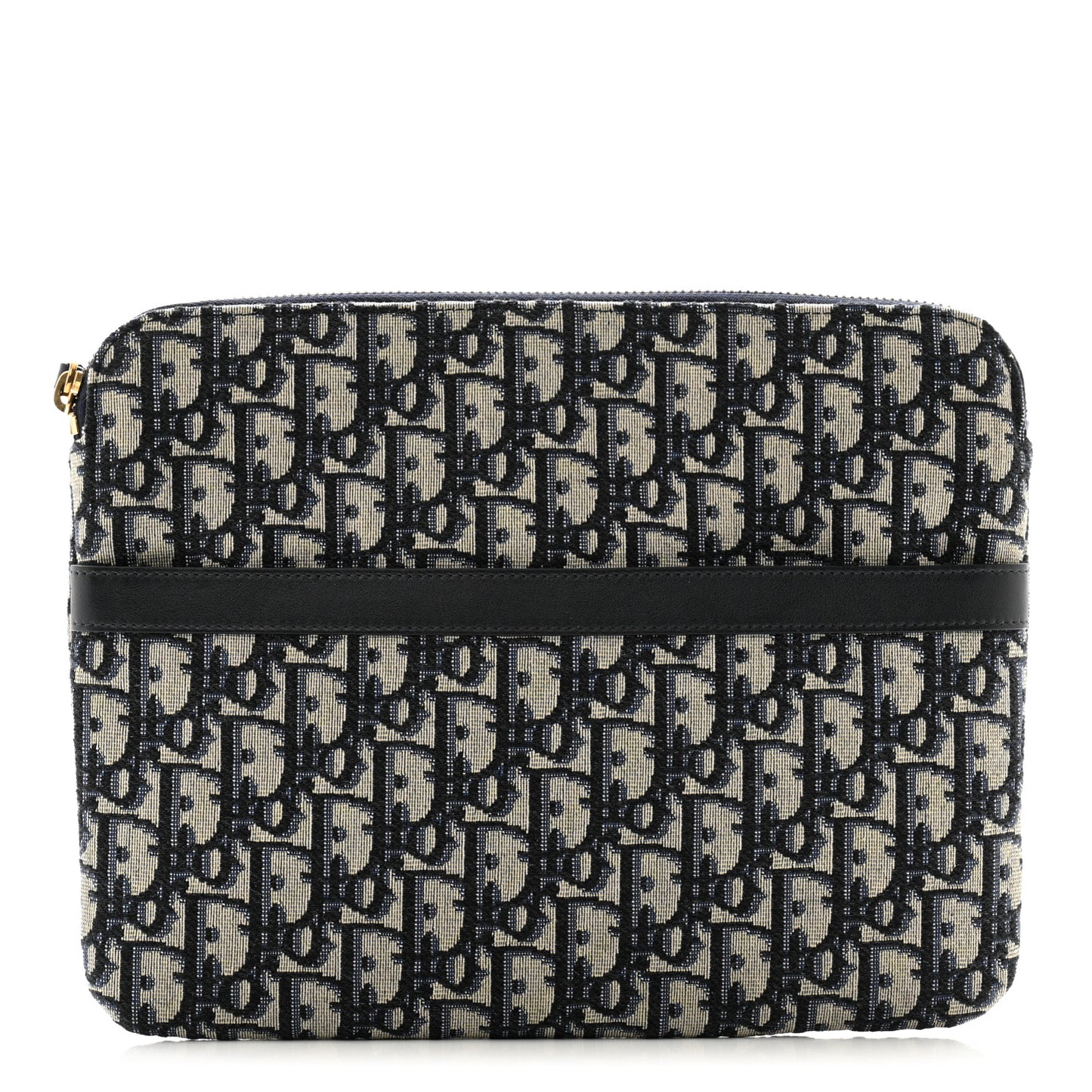 Oblique Pouch Clutch Blue