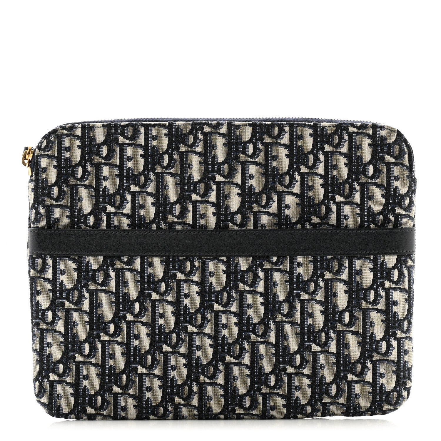 Christian Dior Oblique Pouch Clutch Blue 1 of 8