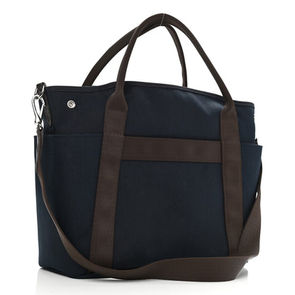 Hermes Toile Sac De Pansage Groom Bleu Navy Feu 4 of 13