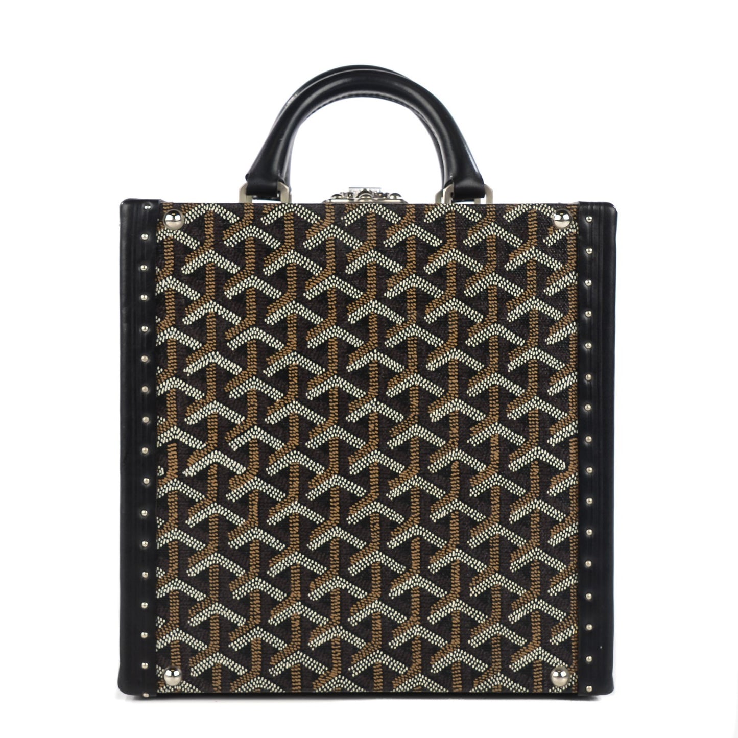 Goyardine Travelling Pet Bowl Carrier 22 Black