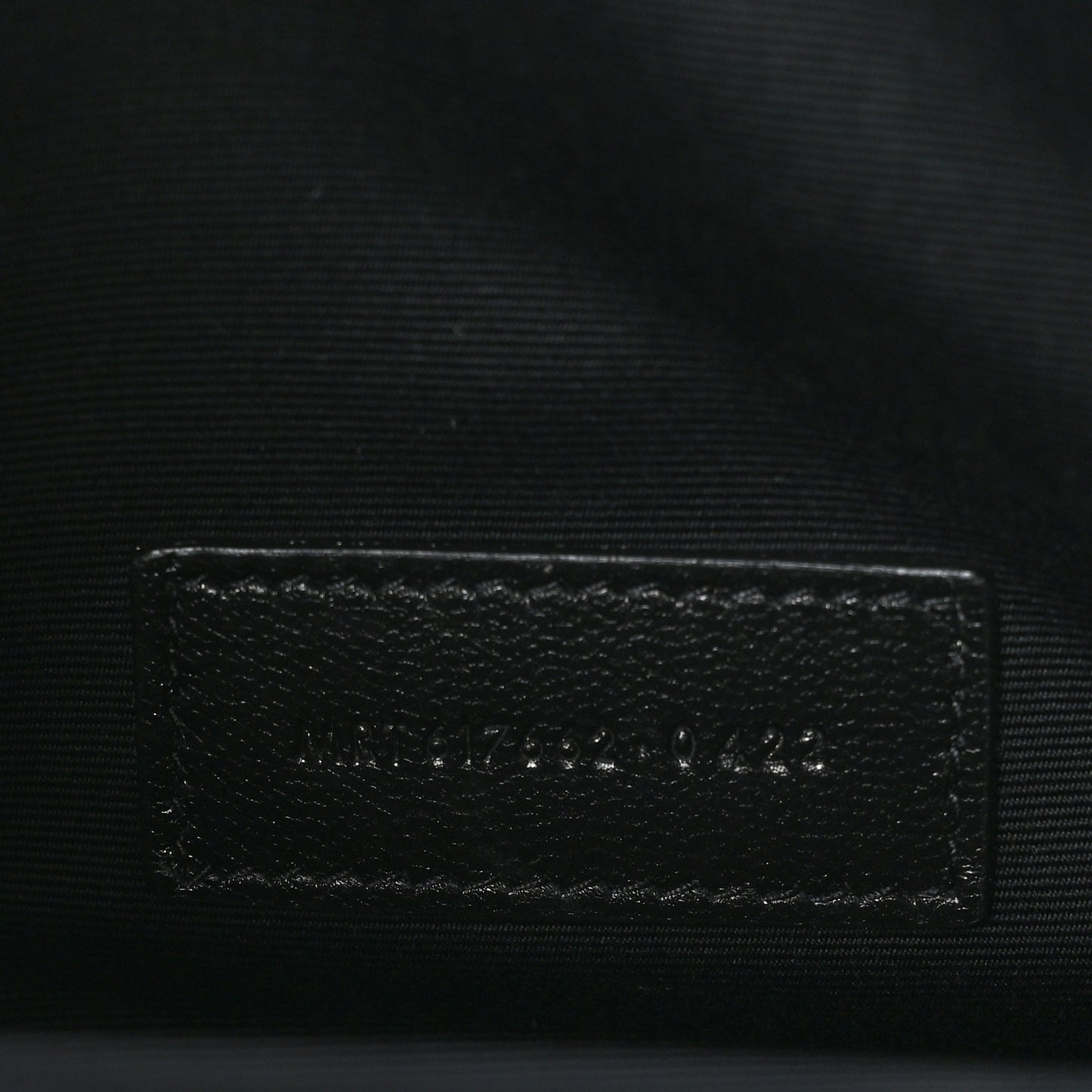 Grain De Poudre Matelasse Chevron Monogram Envelope Clutch Black