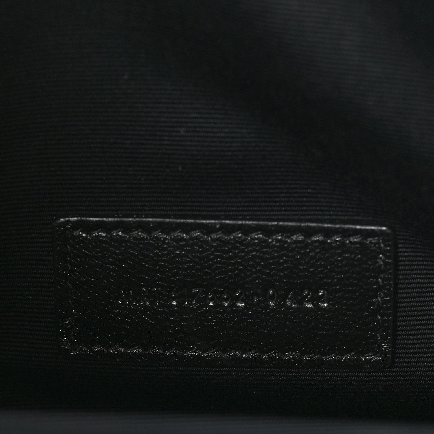 Saint Laurent Grain De Poudre Matelasse Chevron Monogram Envelope Clutch Black 6 of 8