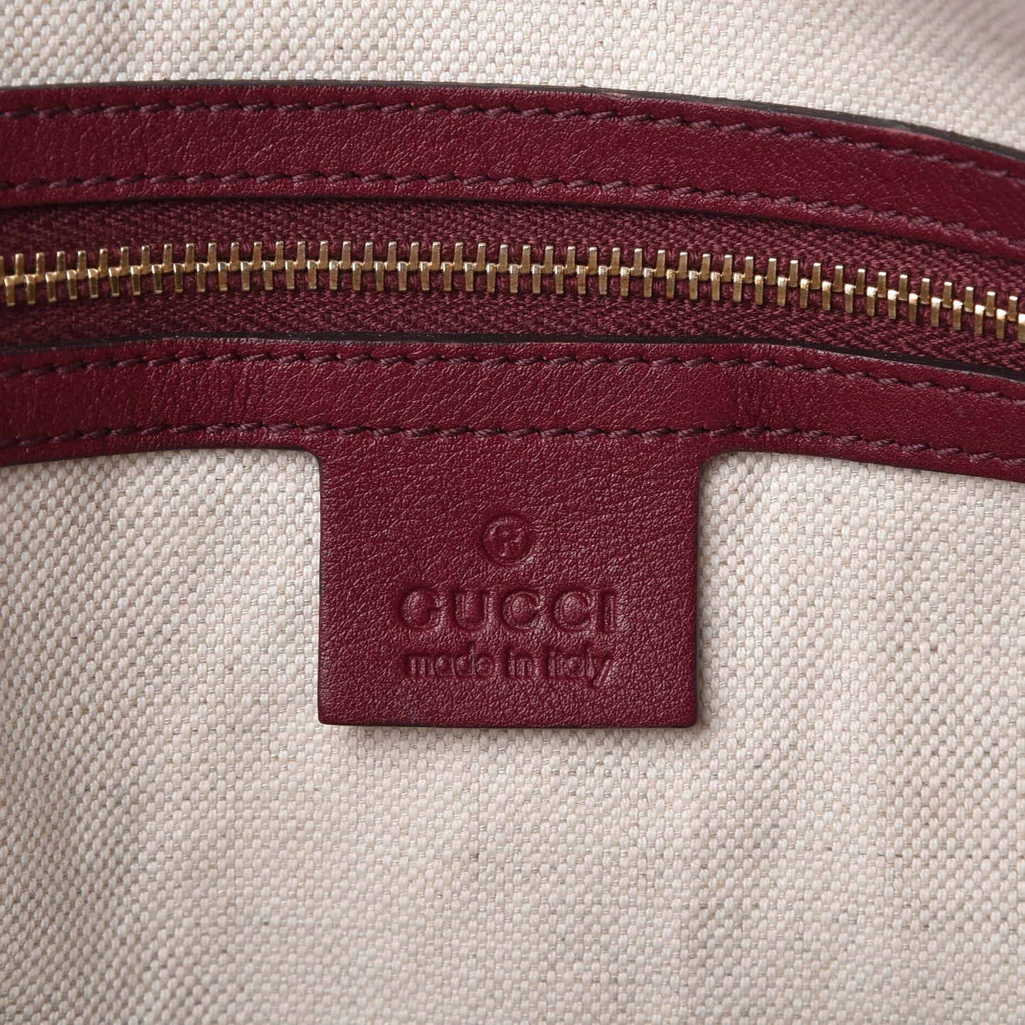 Guccissima Medium Bree Shoulder Bag Classic Ruby