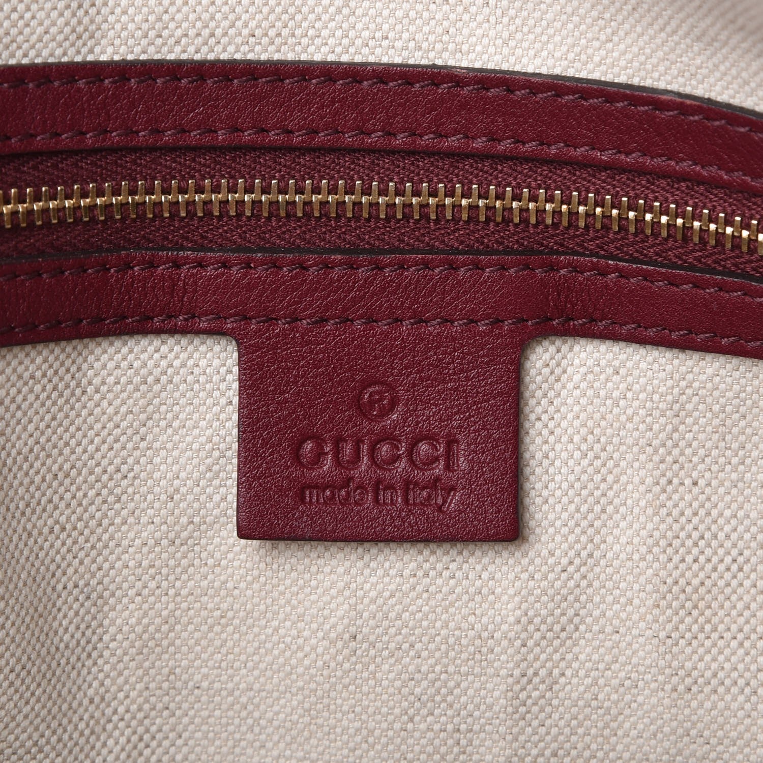 Gucci Guccissima Medium Bree Shoulder Bag Classic Ruby 7 of 11