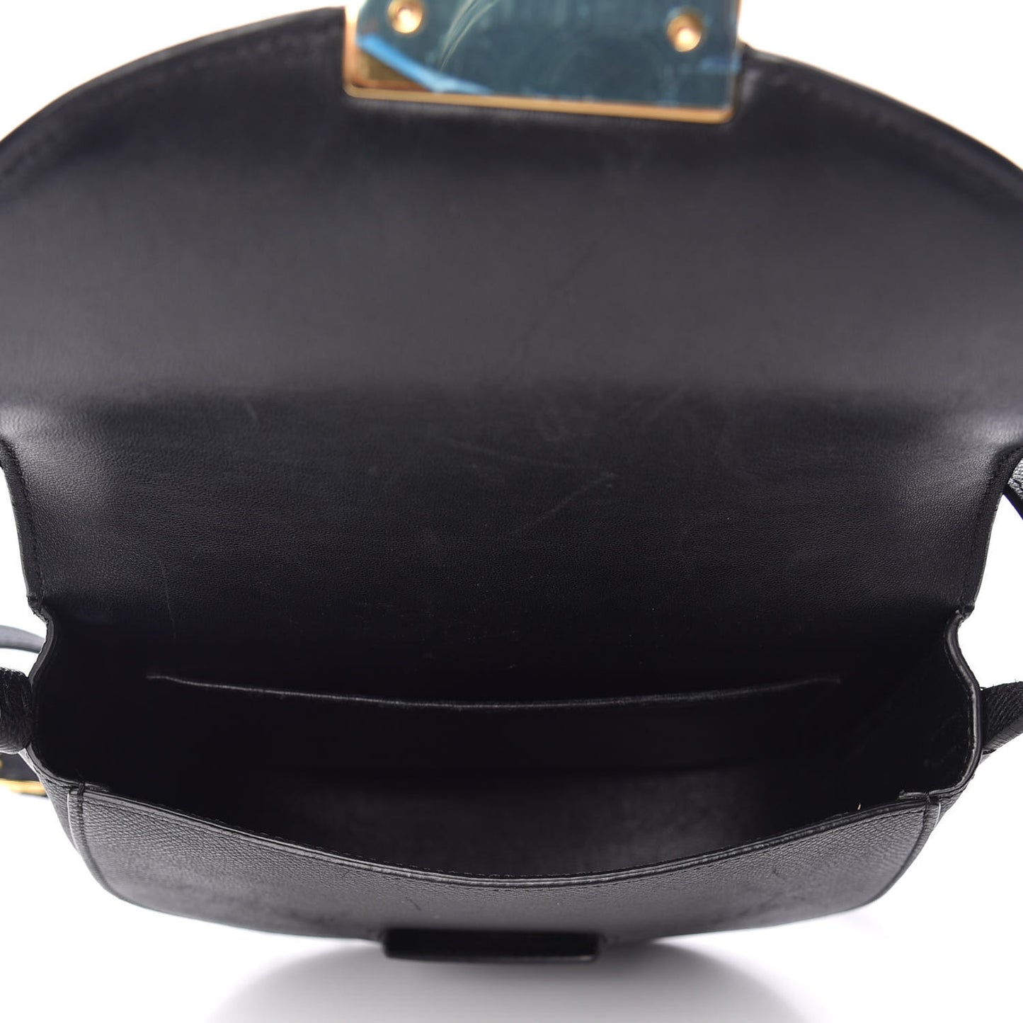 Grained Calfskin Small Trotteur Black