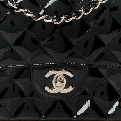 Chanel Patent Quilted Medium Double Flap Black 9 of 12