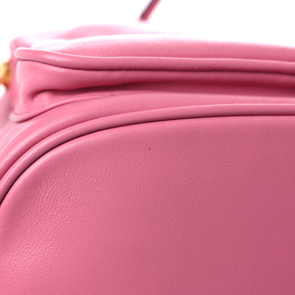 Prada Soft Calfskin Saffiano Mini Bucket Crossbody Bag Peonia 10 of 13