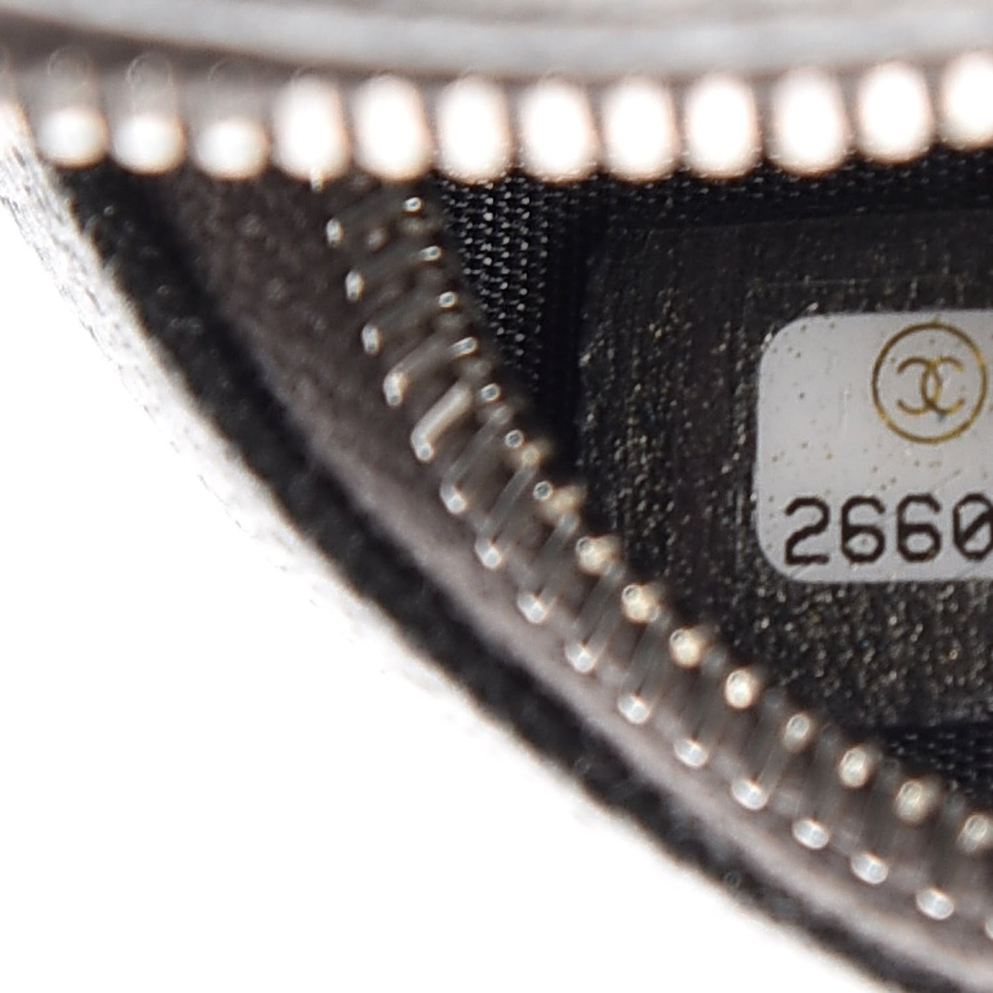 Metallic Caviar Quilted Round Filigree Crossbody Dark Silver