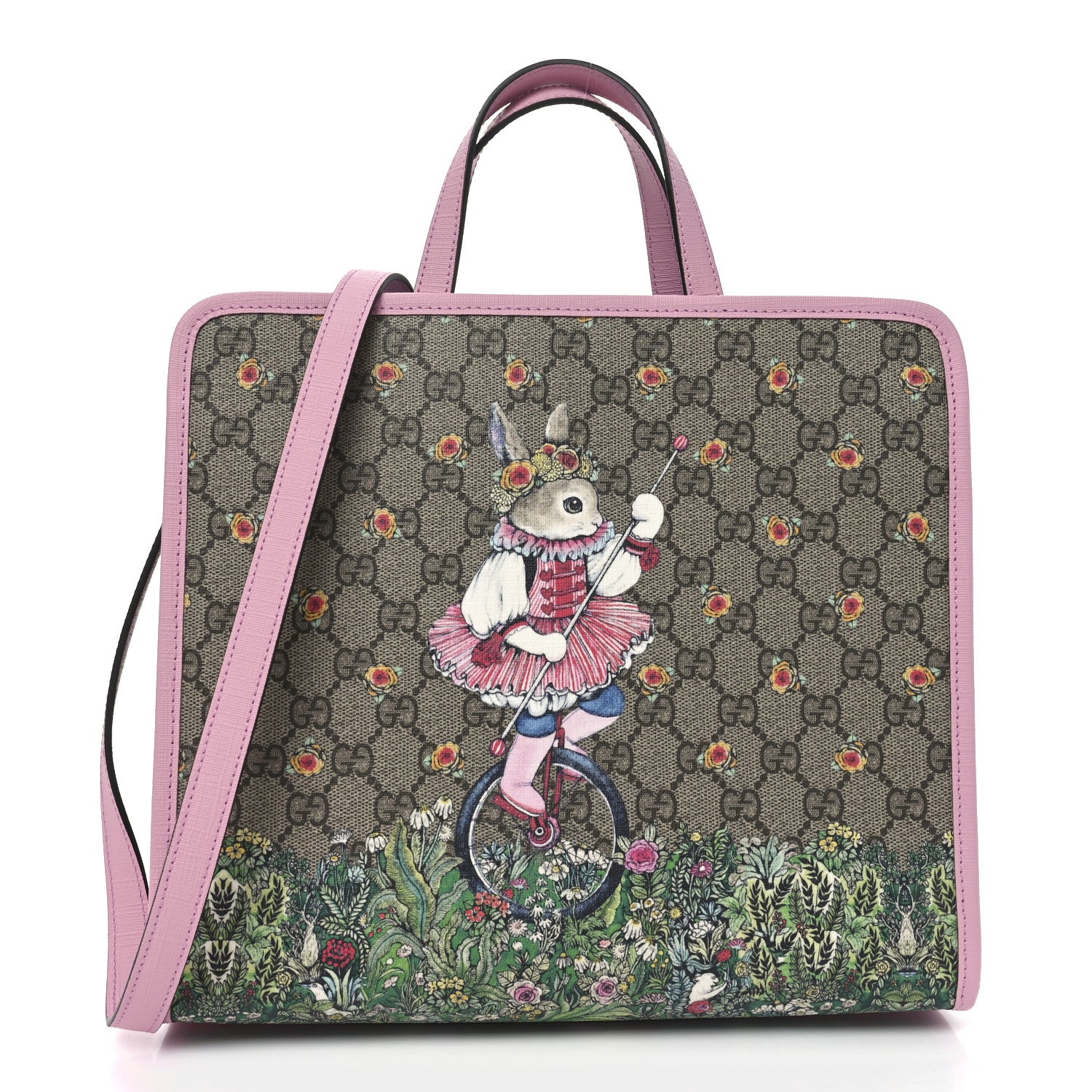 Gucci X YUKO HIGUCHI GG Supreme Monogram Childrens Tote Pink 1 of 10