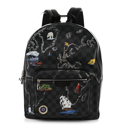 Louis Vuitton Damier Graphite World Map Josh Backpack 1 of 10