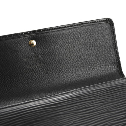 Louis Vuitton Epi Porte Tresor International Wallet Black 9 of 12