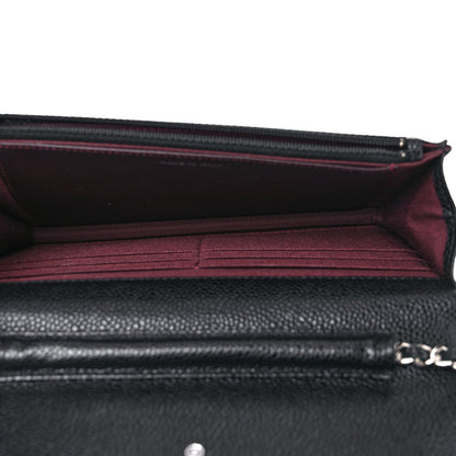 Chanel Caviar Quilted Wallet On Chain WOC Black 5 of 11