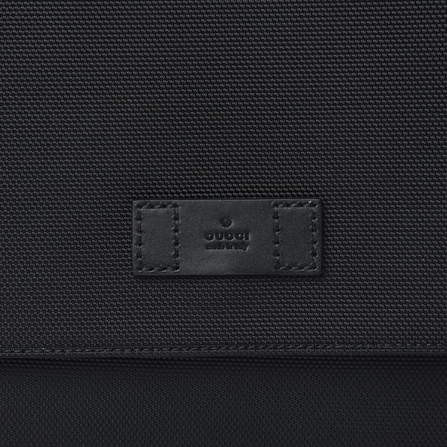 Techno Canvas Web Large Flap Messenger Bag Black